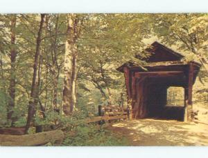 Unused Pre-1980 COVERED BRIDGE Catawba North Carolina NC d3878