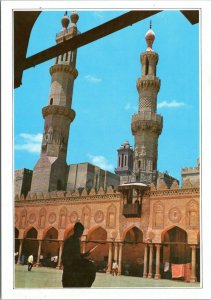 postcard Egypt - Cairo : Courtyard of Azhar Mosque