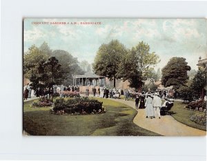 Postcard Crescent Gardens 8 A.M. Harrogate England