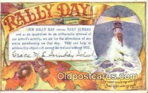 The world is a lampPS 119:105 Rally Day, Days 1922 crease on bottom corners, ...