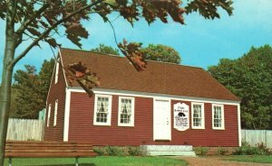 Postcard The Knight House Oldest Frame Goffs Corners Lewiston Falls Auburn Maine