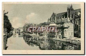 Old postcard Bains des Roches Metz