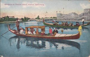 Venice CA, AMUSEMENT PARK, Roller Coaster, Gondola Venice Canal Ride, 1918