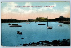 1910 Falmouth Massachusetts MA Vintage Postcard Quissett Harbor House Waterfront