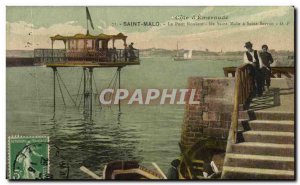 Old Postcard Saint Malo Rolling Bridge From Saint Malo Saint-Servan