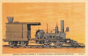 Washington, D.C.  JOHN BULL TRAIN ENGINE  Smithsonian Museum  c1940's Postcard