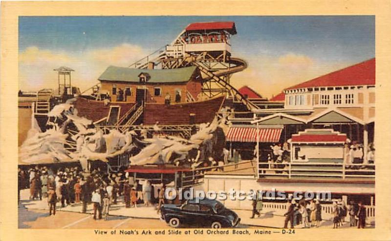 View of Noah's Ark and Slide Old Orchard Beach, Maine, ME, USA Unused 