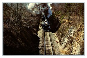 Vintage 1970 Postcard Savannah & Atlanta Railroad Locomotive Birmingham GA