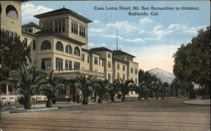 Redlands Calif CA Casa Loma Hotel c1910 Vintage Postcard