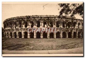 Old Postcard Nimes Gard Les Arenes