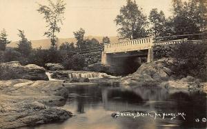 North Newry ME Branch Brook & Bridge AZO Real Photo Postcard