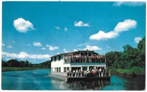 River Boat Tahquamenon Board at Soo Junction Michigan