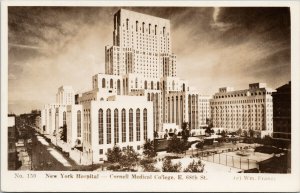 New York Hospital Cornell Medical College NY New York Frange RPPC Postcard H18