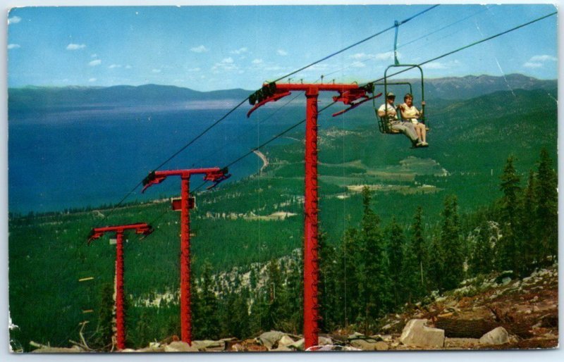 M-54496 Lake Tahoe as Seen from Heavenly Valley Ski Lift Near Bijou California