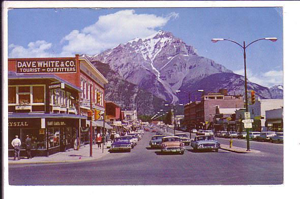 Banff Avenue, Banff, Alberta Used Golden B.C. Cancel