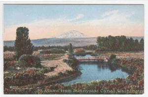 Sunnyside Canal Mt Adams Washington 1910c postcard