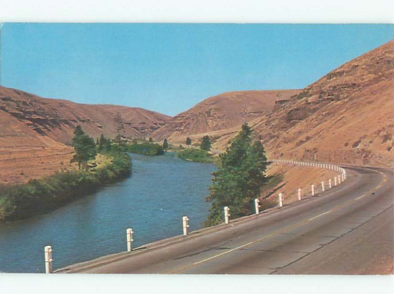 Pre-1980 RIVER SCENE Between Ellensburg & Yakima Washington WA AE5466