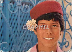 Modern Postcard the child Tunisian Jasmine