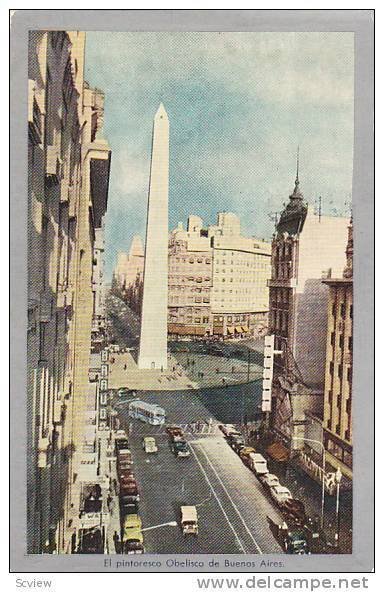 Street View, El Pintoresco Obelisco De Buenos Aires, Argentina, 1910-1920s