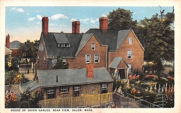 House of Seven Gables in Salem, MA Rear View.