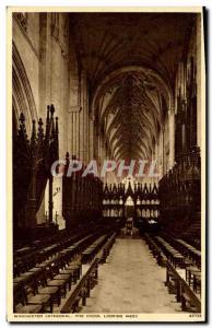 Old Postcard Winchester Cathedral The choir Looking West