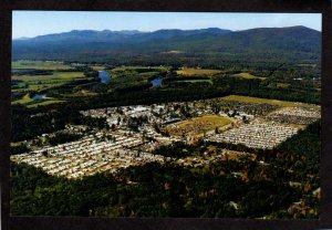 ME Aerial view Fryeburg County Fair Maine Postcard