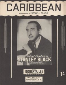 Caribbean Stanley Black Vintage Rare Sheet Music