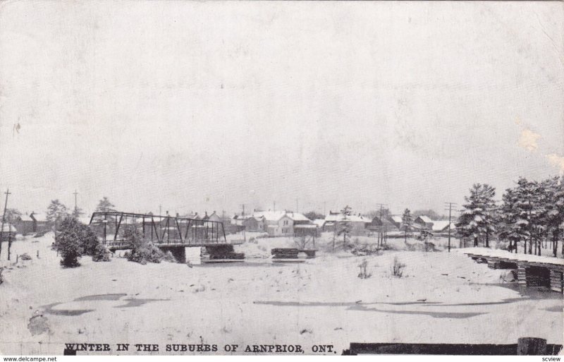 ARNPRIOR , Ontario , Canada , 1907 ; Winter in the suburbs