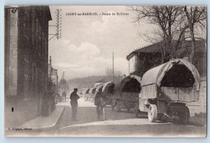 Ligny-en-Barrois Meuse France Postcard Route De St. Dizier c1910 Unposted