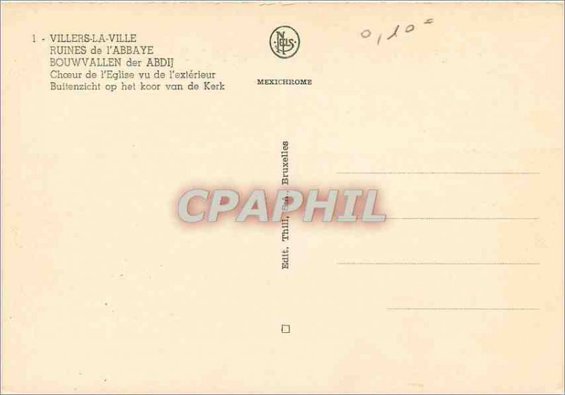 Modern Postcard Villers La Ville Abbey Ruins Bouwvallen der Abdij