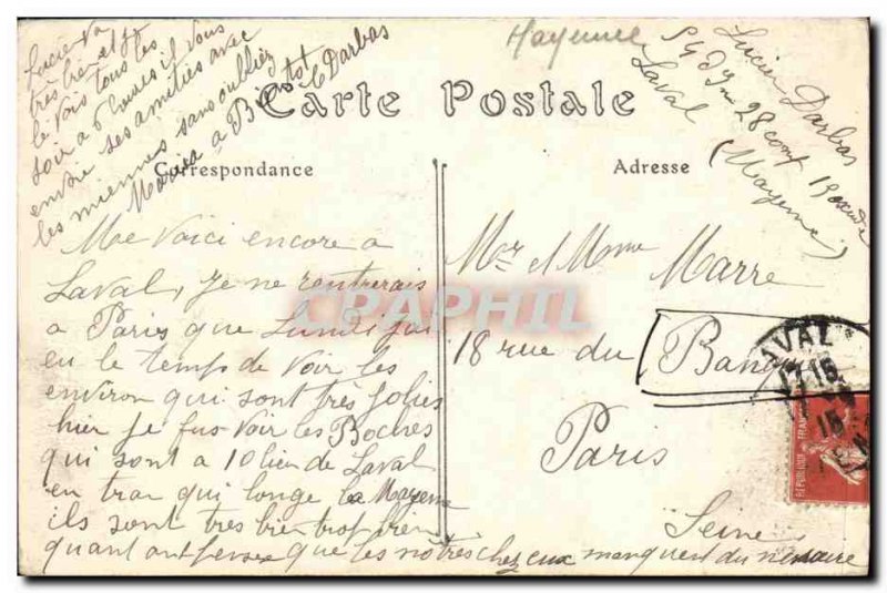 Old Postcard The Chapel Chateau Laval