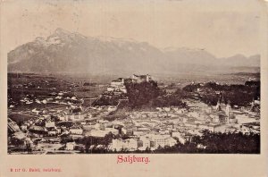 SALZBURG AUSTRIAl-TOTALANSICHT~1908 G BALDI PHOTO POSTCARD