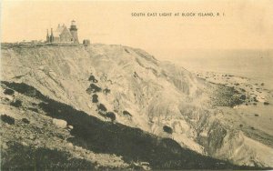 Rhode Island Block Island South East Light Bob White Shop Postcard 22-1337