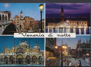 Italy Postcard - Views of Venezia Di Notte     LC5783