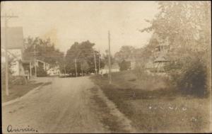 Weare NH Road & Homes c1910 Real Photo Postcard