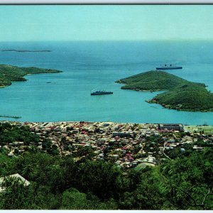 c1970s Charlotte Amalie, St. Thomas, VI Hassel Island Harbor House Chrome A306