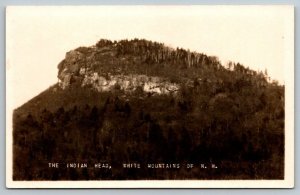 RPPC The Indian Head  White Mountains of   New Hampshire Postcard