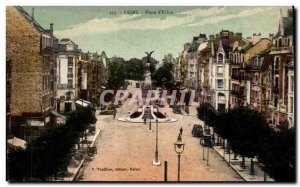 Old Postcard Reims Place of Erdon