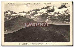 Old Postcard Luchon Superbagneres Panorarma