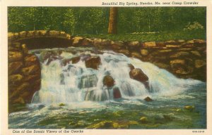 Neosho Missouri Big Spring Near Camp Crowder White Border Unused