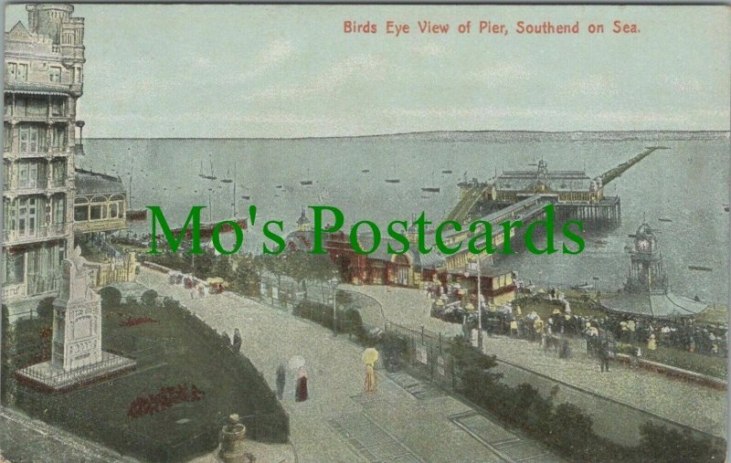 Essex Postcard - Birds Eye View of Pier, Southend On Sea   RS28740