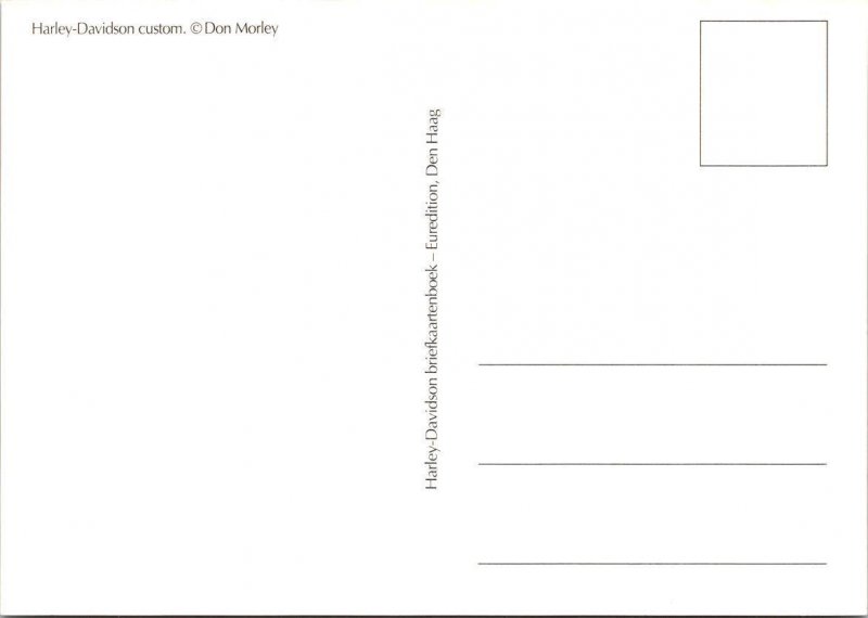 2~4X6 Advertising Postcards HARLEY-DAVIDSON CUSTOM MOTORCYCLE~NEON EAGLE EMBLEM