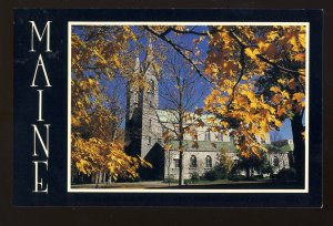 Brunswick, Maine/ME Postcard, Bowdoin College Chapel
