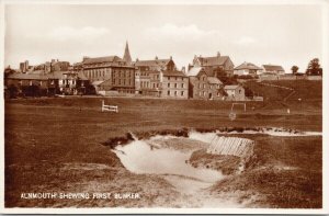 Alnmouth Shewing First Bunker Northumberland UK Unused Real Photo Postcard F15