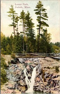 Minnesota Duluth Rustic Bridge In Lester Park 1911