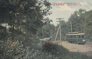 MAUCH CHUNK, Pennsylvania, PU-1910; Natural Curve To Flag Staff Park, Easy Grade