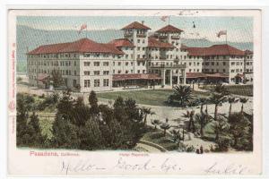 Hotel Raymond Pasadena California 1905 postcard