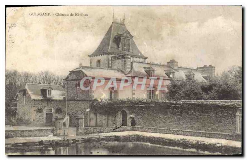 Old Postcard Chateau de Guingamp Keribau