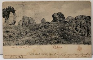 TURKEY Ruines de l'eglise St. Jean EPHESE c1900 Postcard F2