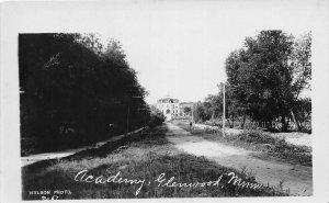 G13/ Glenwood Minnesota RPPC Postcard c1910 Academy Building